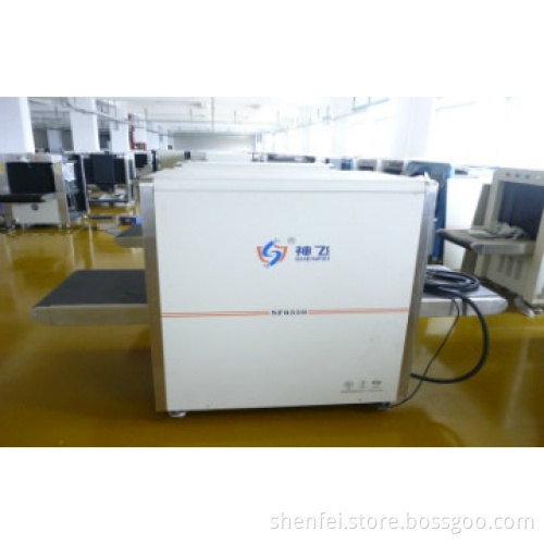 Multi-energy 38MM SF6550 X-ray baggage machine for hotel security